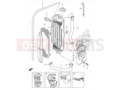 9 - RADIATOR - Suzuki RM80 X (1999) (E24)