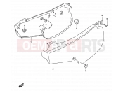 21 - FRAME COVER - Suzuki RM80 X (1999) (E24)