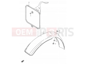 22 - FRONT FENDER - Suzuki RM80 X (1999) (E24)