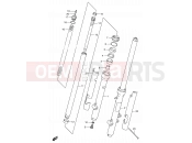 28 - FRONT FORK - Suzuki RM80 X (1999) (E24)