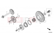 HONDA CBF1000FTC CBF1000FT 2012 E-7 CLUTCH COUPLING START