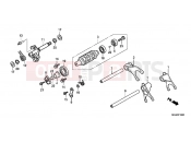 HONDA CBF1000FTC CBF1000FT 2012 E-16 TRANSMISSION DRUM