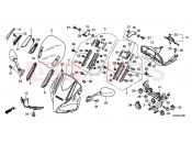 HONDA CBF1000FTC CBF1000FT 2012 F-43 UPPER ENGINE HOUSING
