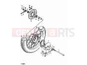 52 - REAR WHEEL - Suzuki TS100ER T (1996)