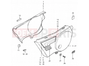 SUZUKI TS125ER T (1996) 60 - FRAME COVER (TS125ERT E18, E22, E24)