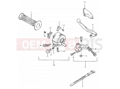 SUZUKI TS125ER X (1999) 72 - LEFT HANDLE SWITCH (E15, E17, E18, E25, E26)