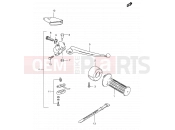 SUZUKI TS125ER L (1990) 48 - RIGHT HANDLE LEVER