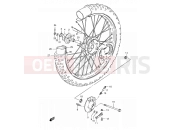 SUZUKI TS125ER L (1990) 57 - FRONT WHEEL