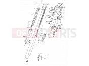 SUZUKI TS125ERC N (1992) 56A - FRONT FORK (MODEL L/N P09)