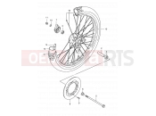 SUZUKI TS125ERC N (1992) 57A - FRONT WHEEL (MODEL R P09)