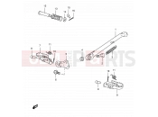 SUZUKI TS125ERC R (1994) 37 - STAND - FOOTREST (E18)