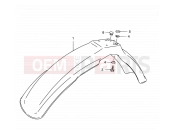 SUZUKI TS125ERC R (1994) 46B - FRONT FENDER (MODEL R P31)