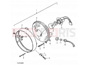 SUZUKI TS250ER N (1992) 19 - HEADLAMP (E02)