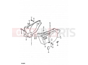 SUZUKI TS250ER T (1996) 51 - FRAME COVER (TS250ERT E18, E22, E24)