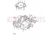 SUZUKI TS250ER X (1999) 3 - CRANKCASE COVER