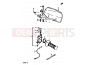 SUZUKI TS250X G (1986) 49 - RIGHT HANDLE SWITCH (MODEL H/J E01,E02,E21,E24,E25)