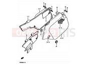 SUZUKI TS250X G (1986) 39 - FRAME COVER (MODEL E/G/H)