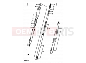 SUZUKI TS250X G (1986) 41 - FRONT FORK (MODEL G/H/J)