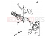 SUZUKI TS250X K (1989) 53 - LEFT HANDLE SWITCH (MODEL H/J/K E15,E16,E17,E22,MODEL K E02)