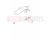 53 - FRONT FENDER - Suzuki TS50ERKD D (1983)