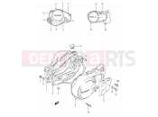 SUZUKI TS50XK E (1984) 3 - CRANKCASE COVER