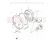 29A - HEADLAMP (MODEL P/R E02,E24) - Suzuki VX800 / VX800U M (1991)